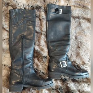 Knee High Leather Riding Boots